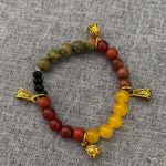 β¨ Handcraft Beaded Charm Bracelets β Set of 3 β Boho Luxe Vibes Red Photo 2