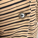 Metaphor Tan & Black Striped Lightweight Blazer Jacket Size Medium Photo 1