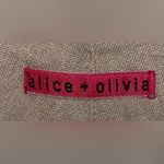 Alice + Olivia  Women’s Khaki Linen Blend Cargo Joggers Mid Rise Tapered RN 10767 Photo 8