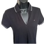 Tommy Hilfiger  Polo Shirt Dress Sz XS Black Preppy Tennis‎ Prep Sporty Photo 1