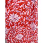 Roberta Roller Rabbit Red Floral Sleeveless Button Up Tunic Tank Dress Size Med Photo 4