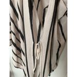 Torrid  Women's Ivory‎ & Black Striped Kimono Cape One Size Photo 5