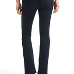 Gap 1969 Gap Maternity Full Panel Dark Rinse Baby Boot Stretch Jeans Size 27 R Photo 1