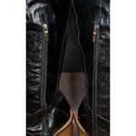 Boutique 9 High Chunky Heel Tall Boots Btcharissa Black Leather. Size 7M Photo 3