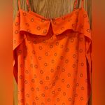 Urban Outfitters ‎ Outfitters Ooh La La Orange Red Rouge Side-Slit Romper Overlay Maxi Dress Photo 6