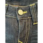 True Religion Tommy Vintage Y2K Low Rise Dark Wash Orange Stitched Bootcut Jean Photo 12