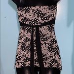 Moa Moa 5for$20 tops Strapless black and white floral top Photo 1