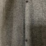 Grey Hooded Long Coat Gray Size M Photo 3