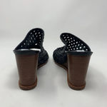 Matt Bernson Pia Woven Leather Wedges in‎ Black Size 8 Photo 4