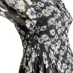 Lucky Brand  Dark Floral Printed Chiffon Lined Mini Dress Photo 3