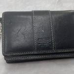 Coach Vintage  Black Leather Card Case Photo 0