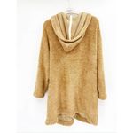 Free People  Warm Wishes Hooded Knit Sweater Jacket in Sand Photo 5
