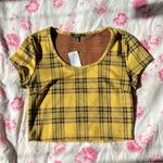 Papaya 🍂 plaid yellow crop top🍂 Photo 0