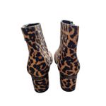 DKNY Ankle Boots Size 6.5 Animal Print Block Heel Microsuede NEW Photo 4