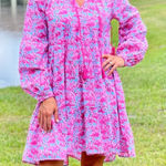 Simply Southern Let's Flamingle Dress By  Cotton Small Photo 0