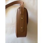 Isadora Cuoio Brown Leather Crocodile Crossbody Gold Tone Purse Made in Italy Photo 5