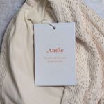 ANDIE NWT Hydra Top Vanilla (Cream / Off-white) Crochet Ruffle Bikini Swim M Photo 6