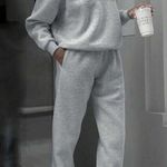 SheIn Gray Zip-Up Sweatshirt and Joggers Set Photo 2