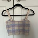 ASTR NWOT  The Label Plaid Cami Knit Tank Top with Adjustable Straps Photo 3