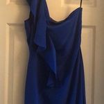 Charlie Jade Blue One Shoulder Dress Photo 1