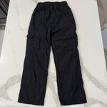 Princess Polly Flossie Parachute Pants Women’s 4 Black Cargo Pockets 100% Nylon Photo 7