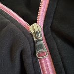 Ralph Lauren  Black Zip Up Jacket Pink Piping Crest Logo Pocket Sporty Preppy Photo 7