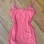 Bozzolo Y2K Vtg Coquette Lace Long Layering Club Tank Cami Top Pink Large Top Photo 0