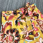 Loft Ann Taylor  Skirt Yellow Floral Belted Long S Small New Photo 3