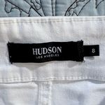 Hudson Jeans Hudson Wide Leg Front Seam White Ankle Crop Jeans with Attached Tie – Size 8💛 Photo 11