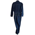 ZARA - NWOT Straight Long Sleeve Denim Jumpsuit Sz S Photo 5