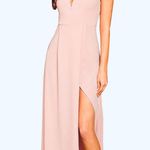 Blush Pink High Slit Dress Size L Photo 0