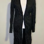 Ronen Chen black long sleeve duster jacket Size 10 Photo 1