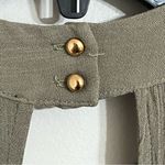 Staccato Womens  Olive Green Floral Embroidered Sleeveless Mini Dress Size Medium Photo 10