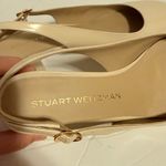 Stuart Weitzman  Tia 75 Slingback Pumps Liquid Metallic Nude Photo 6