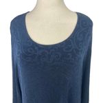 Chico's Travelers Tunic Top Longline High Low Hem Swirl Fleur Print Womens 16 XL Photo 2