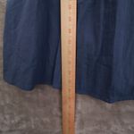 Anthropologie Pilcro Corset Midi Shirt Dress Women's Large Blue Prairie Peasant Photo 7