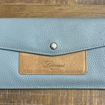 Lavemi RFID Blocking Ultra Slim Real Leather Credit Card Holder Clutch Wallet Blue Photo 0