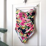 Ralph Lauren Lauren  Floral Swimsuit One Piece Strapless 6 Photo 1