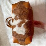 Jotto Cowhide Leather and Canvas Large Shoulder Bag Photo 6