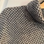 Christian Siriano New York Black Ivory Textured Cowl Neck Sweater Small Photo 2