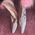 Dolls Kill  x Sugar Thrillz Luv Me or Hate Me Pink Fur Bootie Size 6 Photo 4