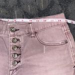 Free People High Waisted Denim Cutoff Festival Shorts Pink/Brown 25 Photo 4