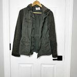 Ashley by 26 International Ashley 26 International Utility Olive Green Knit Sleeve Hooded Jacket Sz Medium Photo 1