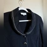 St. John Vintage  Evening by Marie Grey‎ Santana Knit Blazer Jacket Sz 12 Black Photo 1