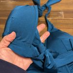 Abercrombie & Fitch  Teal Blue Green Bikini Set Triangle Front Side Tie XS Photo 1