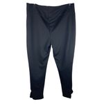 Massini Black Cropped/Ankle Slit Ruffled Opening Thick Leggings 2x EUC Photo 1