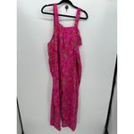Unbranded Pink Floral Jumpsuit Overalls Size XL Garden Boho Lightweight Fairy Photo 1