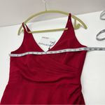 Dress the Population  Anita Crepe Cocktail Dress Women Size Medium Garnet Red NEW Photo 8