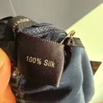 NWT Kiki de Montparnasse Amour Lounge Tap Shorts, Size XS, Navy Blue, 100% Silk Blue Photo 5