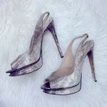 Nicholas Kirkwood Gold‎ Peep Toe Platform Pumps Gold Size 8 Photo 1